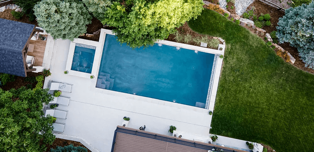 luxury pool landscape