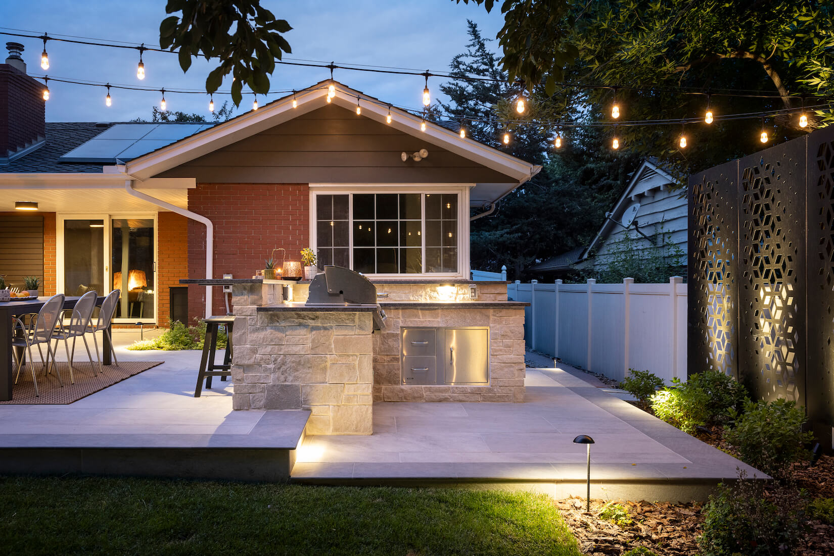 summer outdoor kitchen