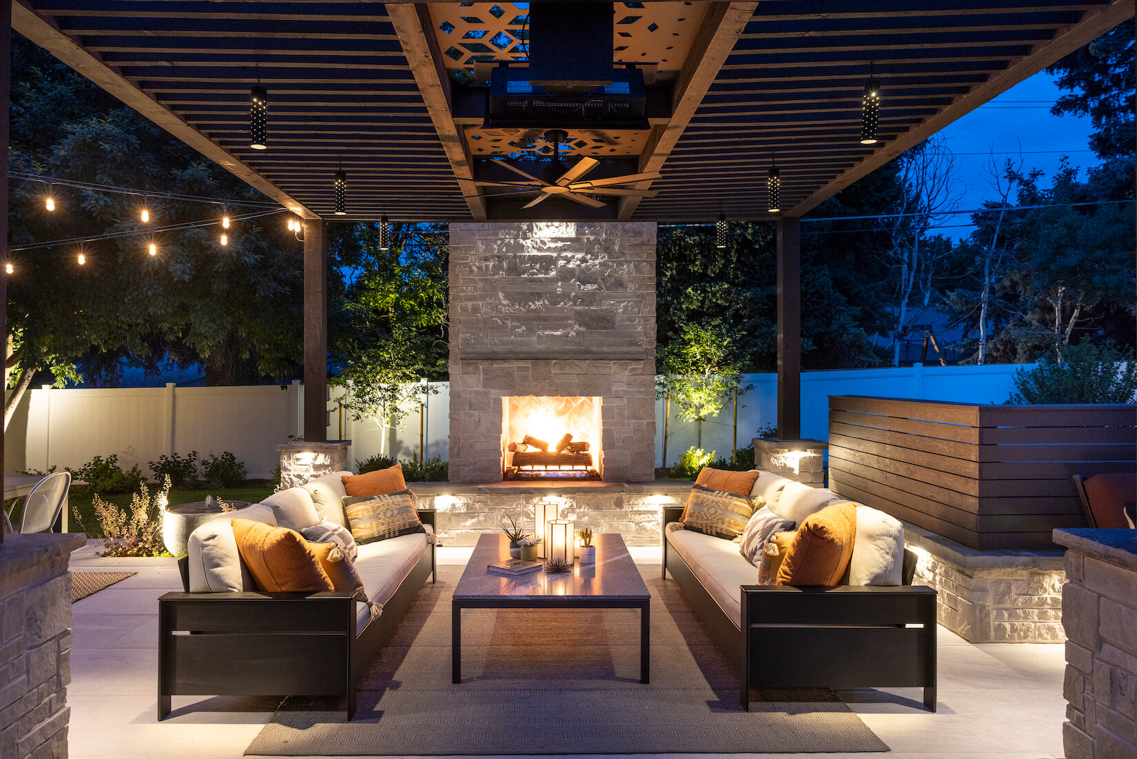 modern outdoor patio