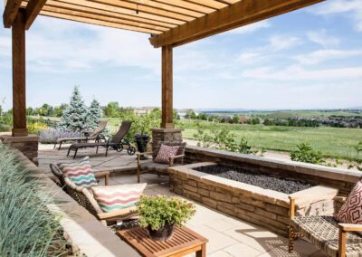 landscaping near red rocks