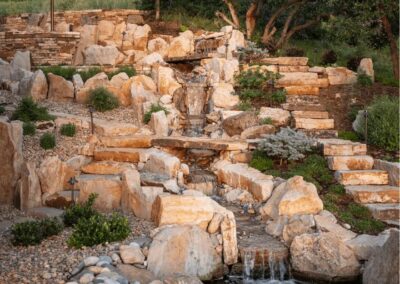 luxury outdoor fountain