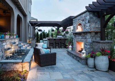 outdoor living area solterra