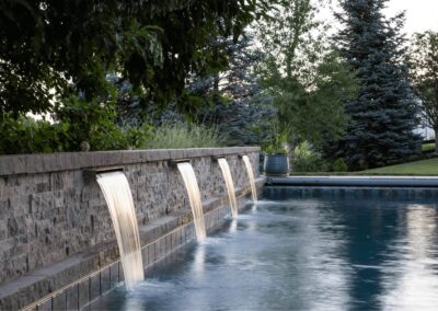 water features for custom pool