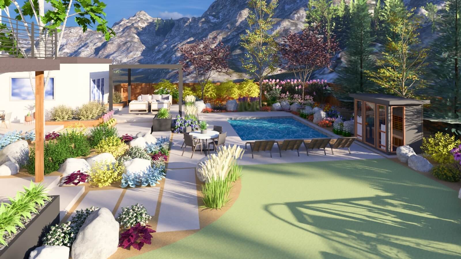 landscape 3d rendering