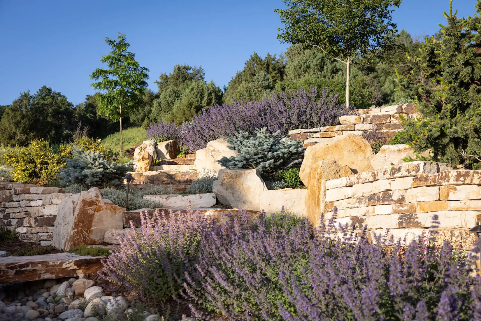 landscaping statement shrubs